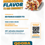 Qdoba Sprit night flyer