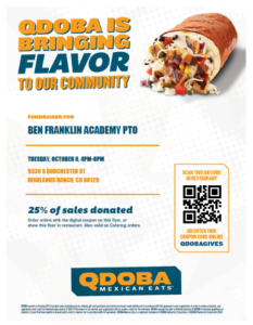 Qdoba Sprit night flyer